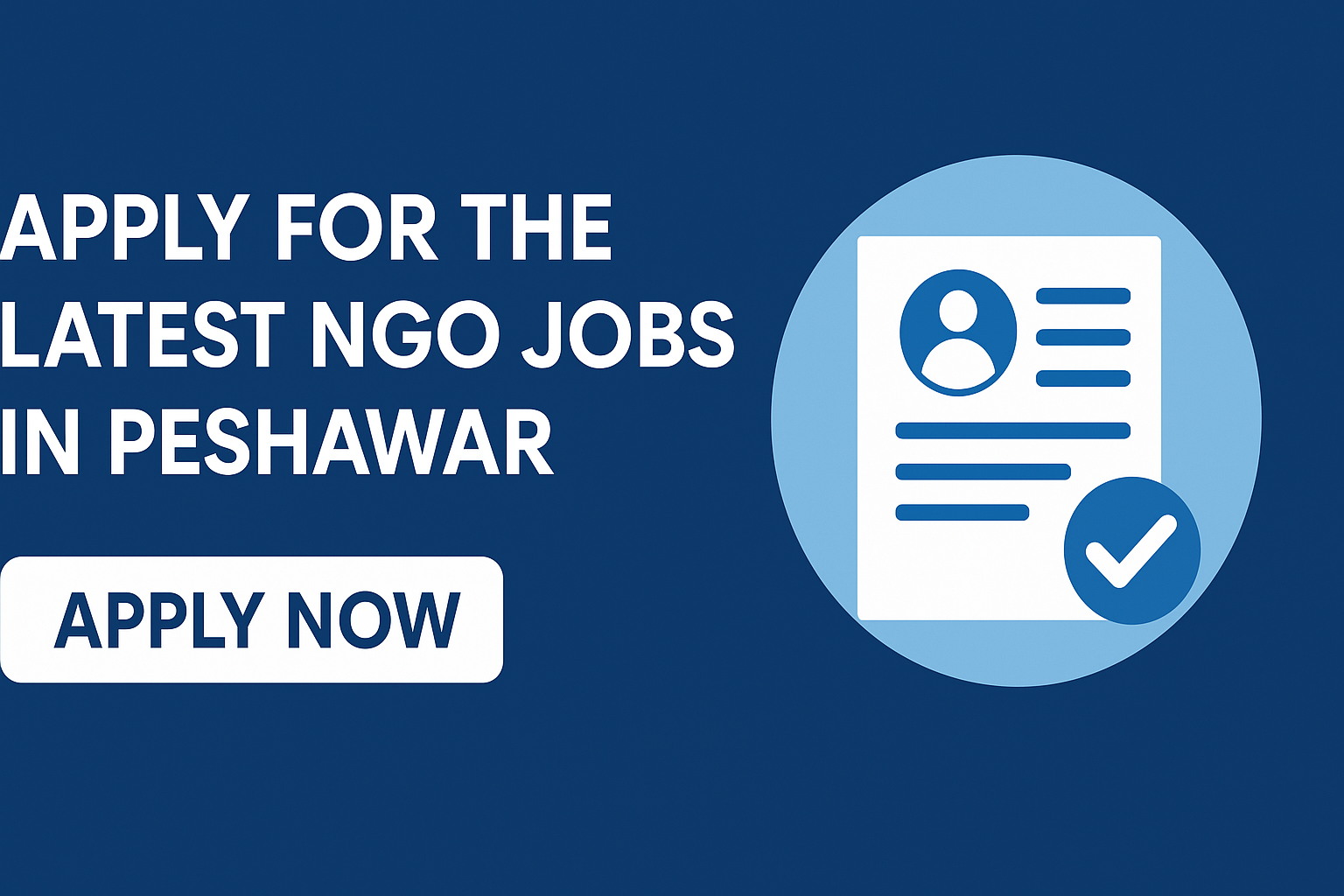 NGO Jobs in Peshawar